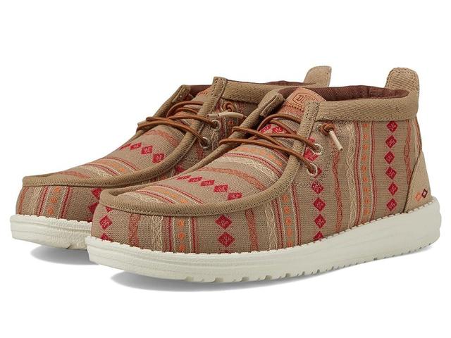 Hey Dude Wally Mid Vintage Blanket (Tan Men's Shoes Product Image