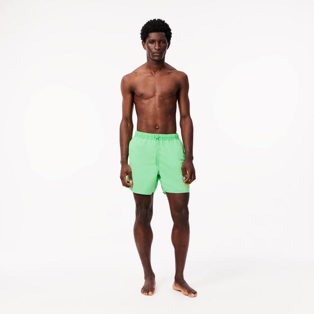 Mid Length Washed Effect Swim Trunks Product Image