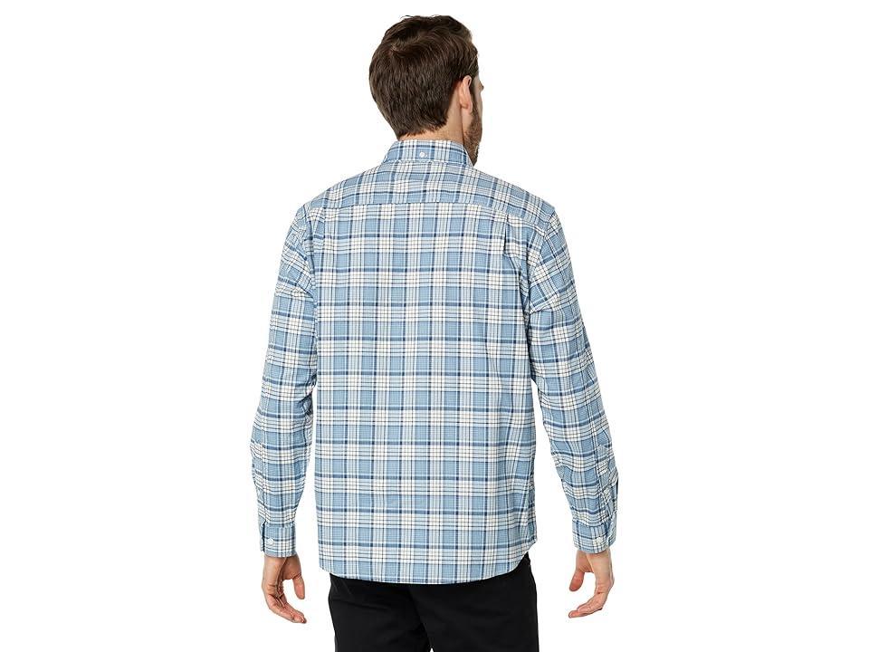 L.L.Bean Comfort Stretch Oxford Long Sleeve Traditional Fit Plaid (Bayside ) Men's Clothing Product Image