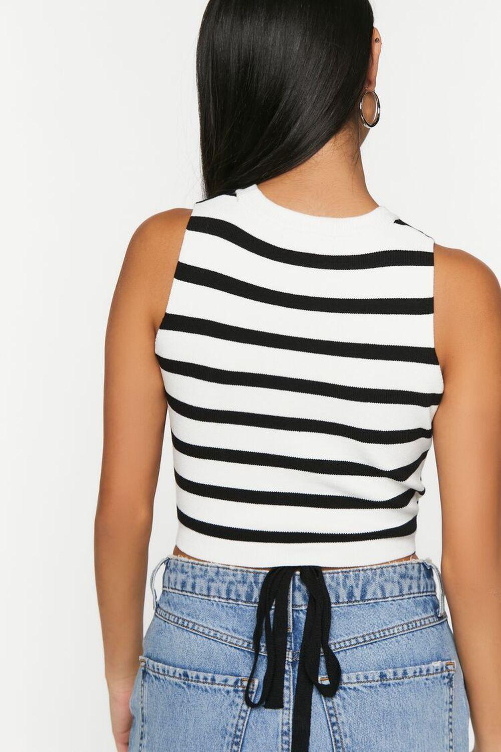 Striped Strappy Sleeveless Crop Top | Forever 21 Product Image