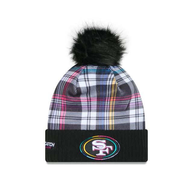 San Francisco 49ers 2024 Crucial Catch Women's Pom Knit Hat Female Product Image