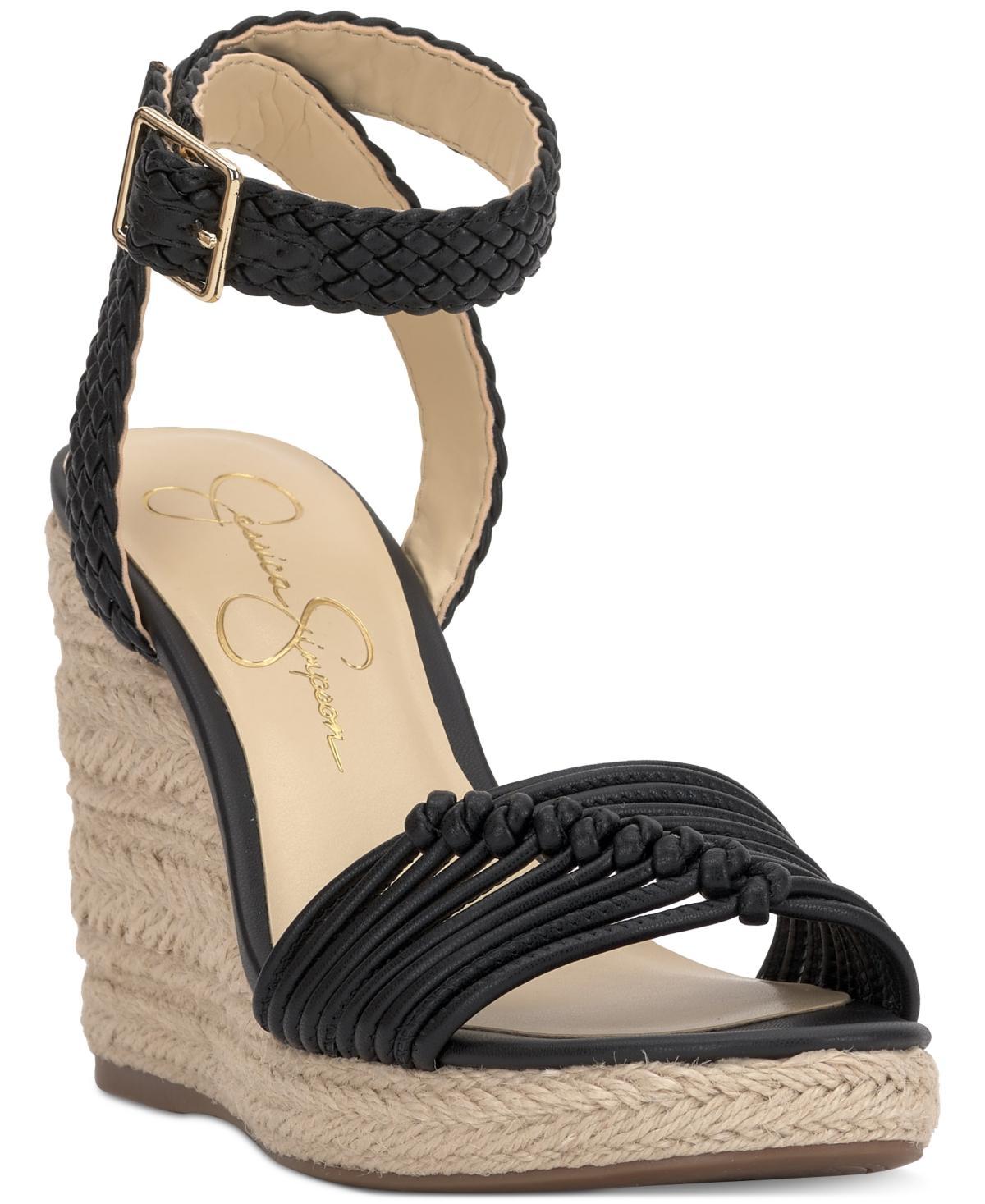 Jessica Simpson Womens Talise Knotted Strappy Platform Wedge Sandals Product Image