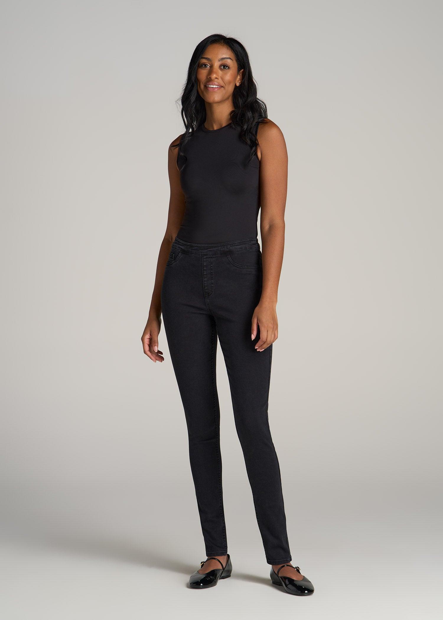 Women's Tall Jeggings in Washed Black Female Product Image