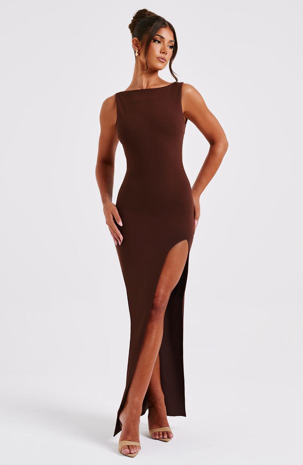 Kassandra Maxi Dress - Chocolate Product Image