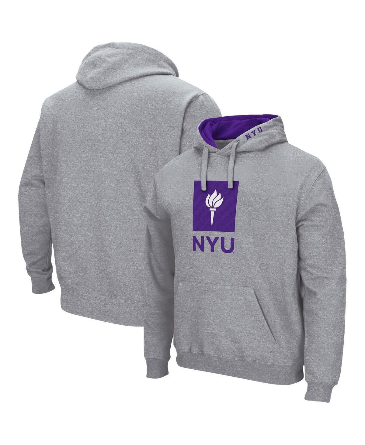 Colosseum Mens Nyu Arch and Logo Pullover Hoodie Product Image