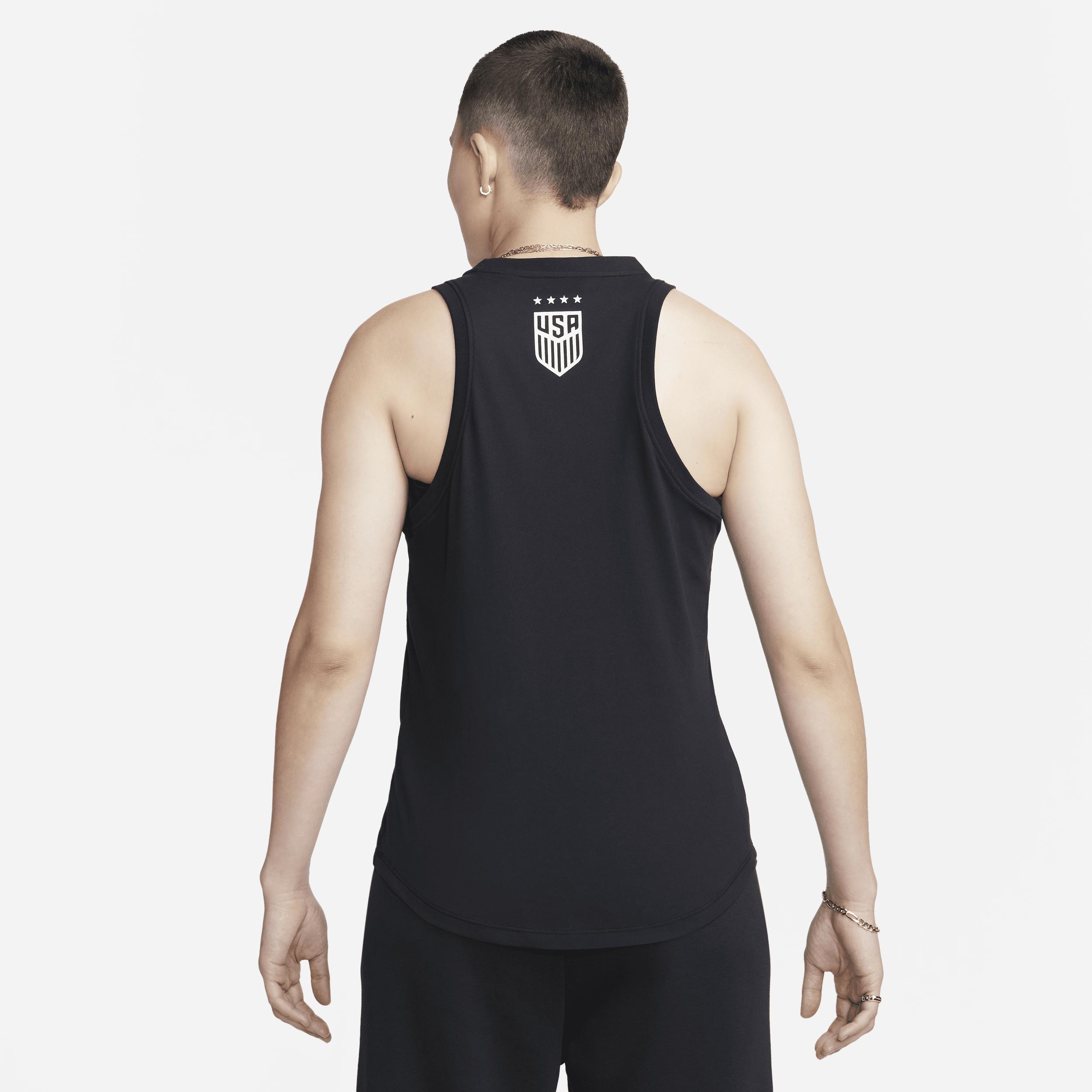 Womens Nike Black Uswnt Futura Tank Top Product Image