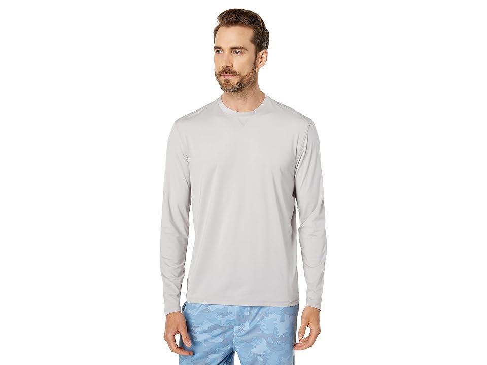 johnnie-O Runner Long Sleeve Performance T-Shirt (Quarry) Men's Clothing Product Image