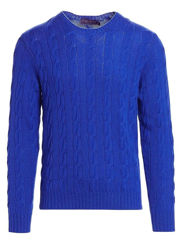 Mens Cable Crewneck Sweater Product Image