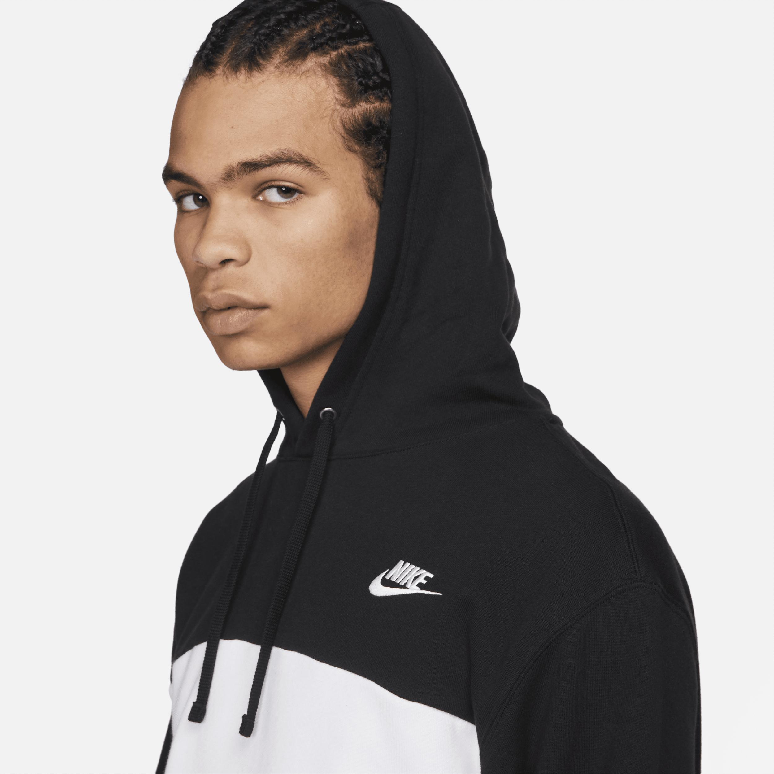 Nike Men's Club Fleece French Terry Color-Blocked Hoodie Product Image