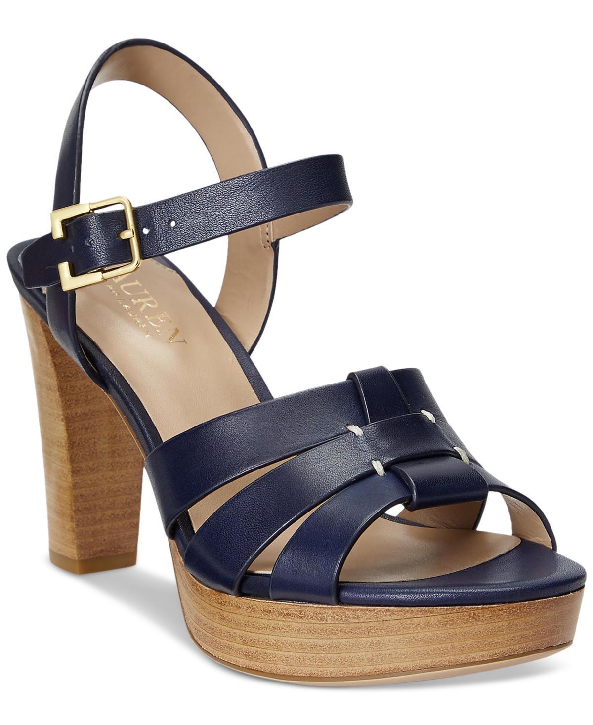 Lauren Ralph Lauren Womens Soffia Ankle-Strap Slingback Dress Sandals Product Image