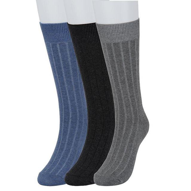 Mens Sonoma Goods For Life 3-pack Ribbed Dress Socks Product Image