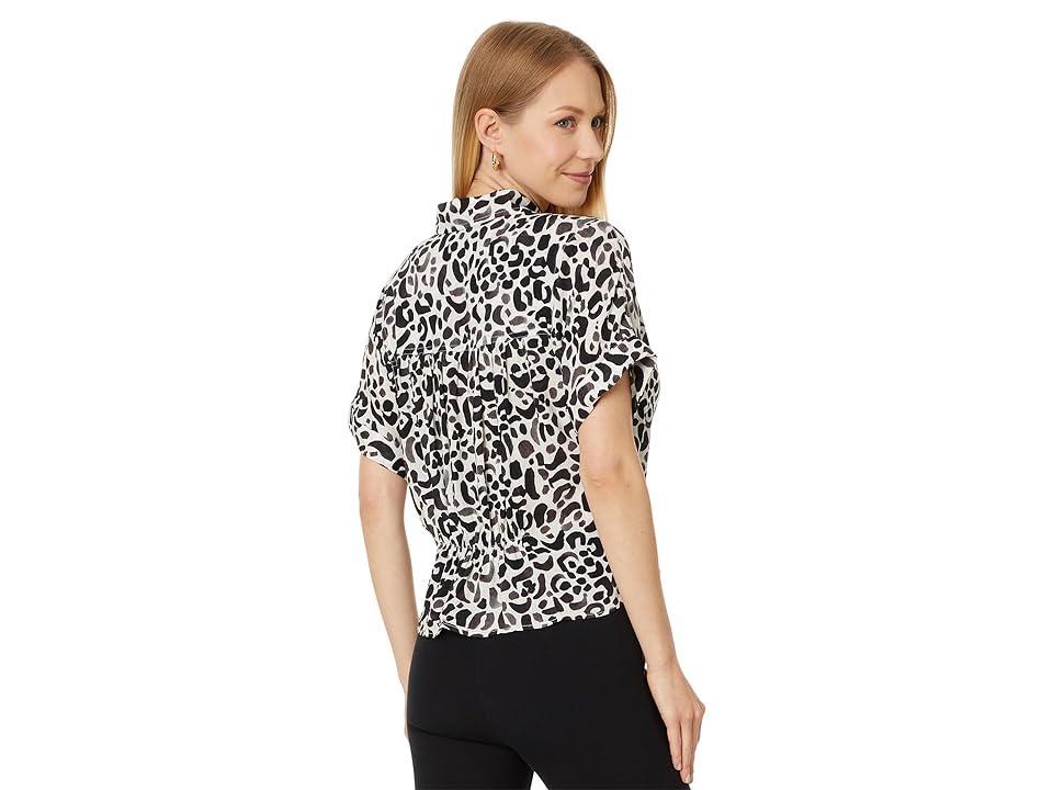 NIC+ZOE Onyx Animal Top Multi) Women's Clothing Product Image