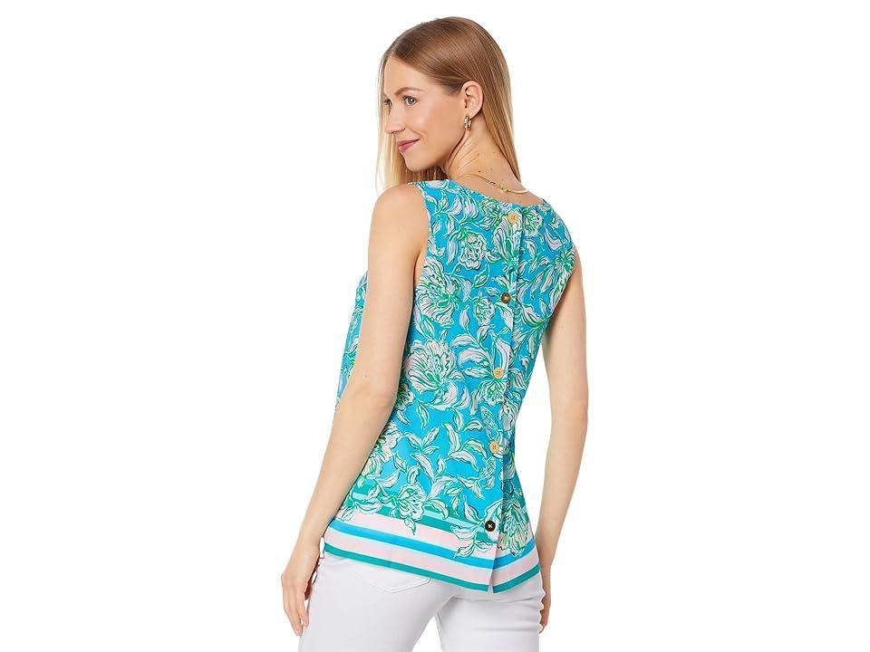 Lilly Pulitzer Iona Sleeveless Top (Cumulus Chick Magnet) Women's Blouse Product Image