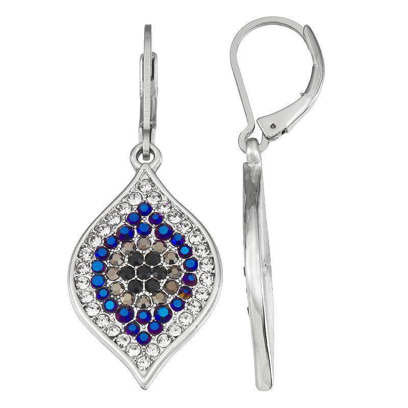 Simply Vera Vera Wang Evil Eye Drop Earrings, Womens, Silver Product Image