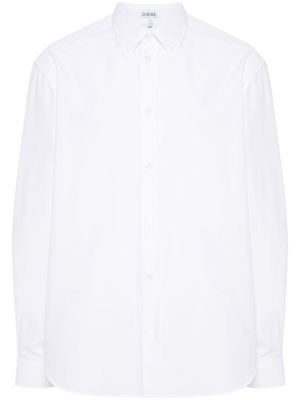 LOEWE Cotton Shirt In White Product Image