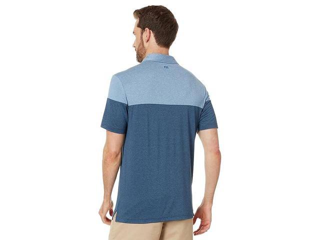 TravisMathew Heater Pro Cb (Light Teal) Men's Short Sleeve Knit Product Image