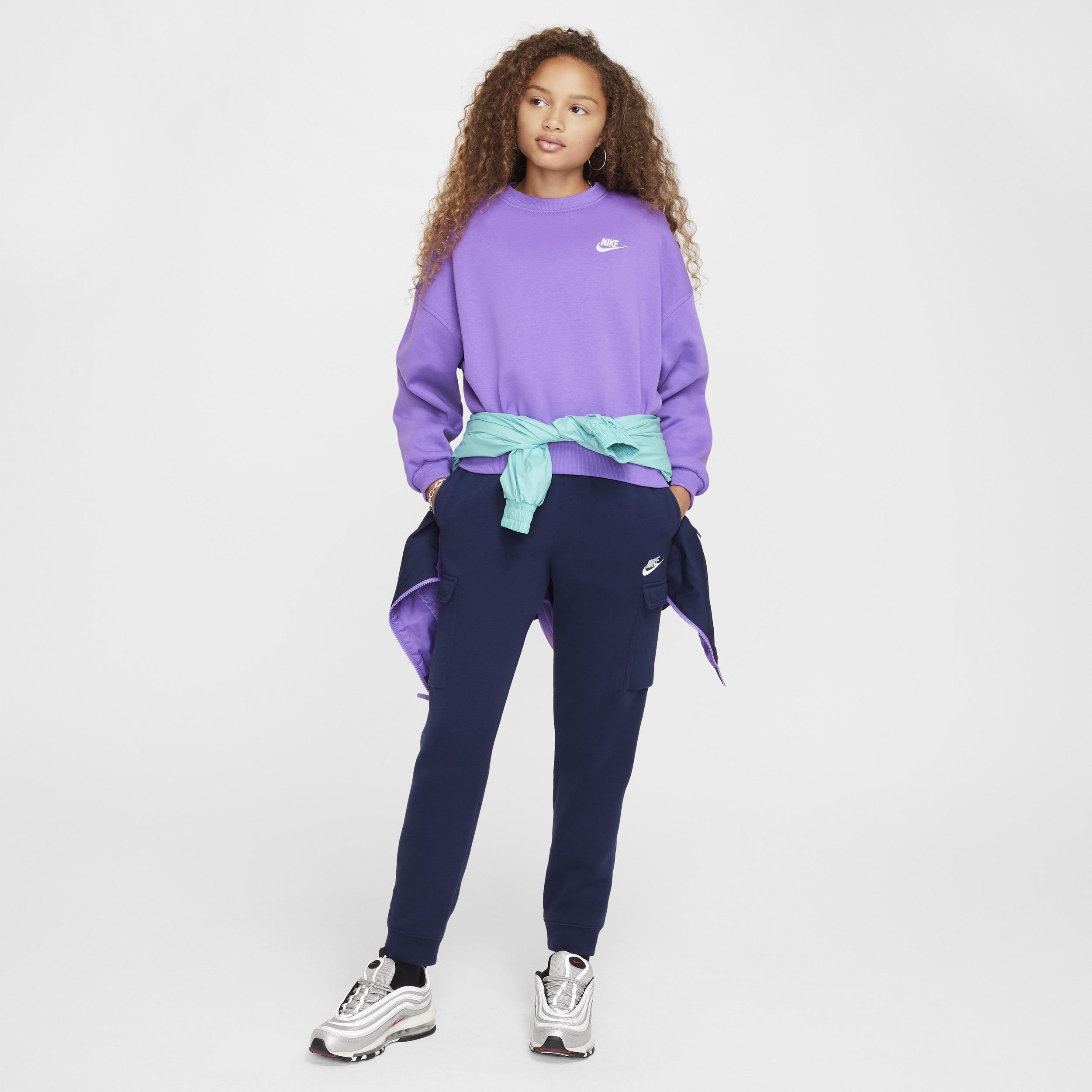 Women's Nike Sportswear Club Fleece Girls' Boxy Crew-Neck Sweatshirt Product Image