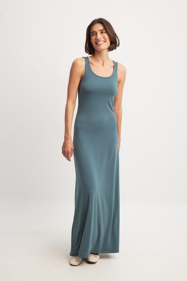 Scooped Neck Maxi Tank Dress Product Image