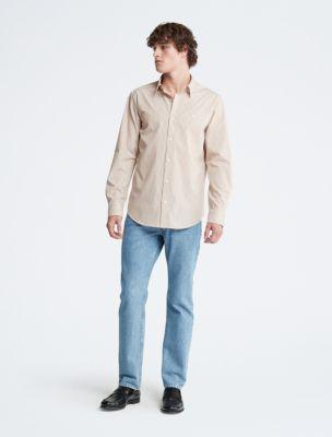 Contrast Stripe Classic Button-Down Shirt Product Image