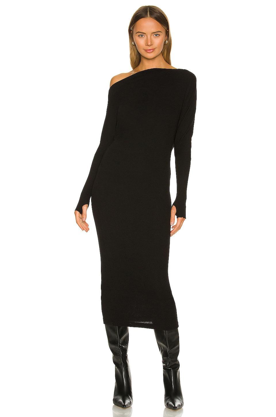 Sweater Knit Slouch Dress Enza Costa Product Image