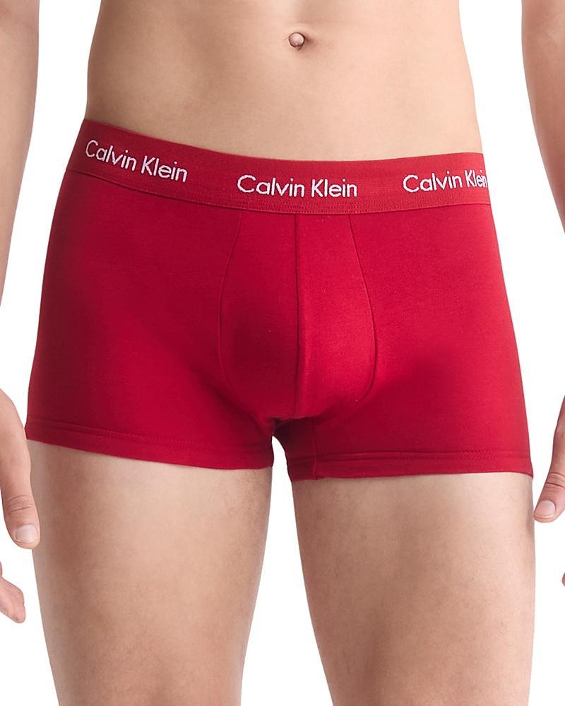 Calvin Klein Cotton Stretch Moisture Wicking Low Rise Trunks, Pack of 3 Product Image