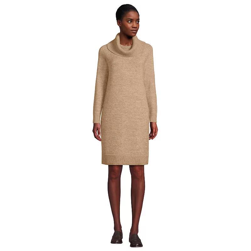 Womens Lands End Cozy Lofty Cowlneck Sweater Dress Product Image