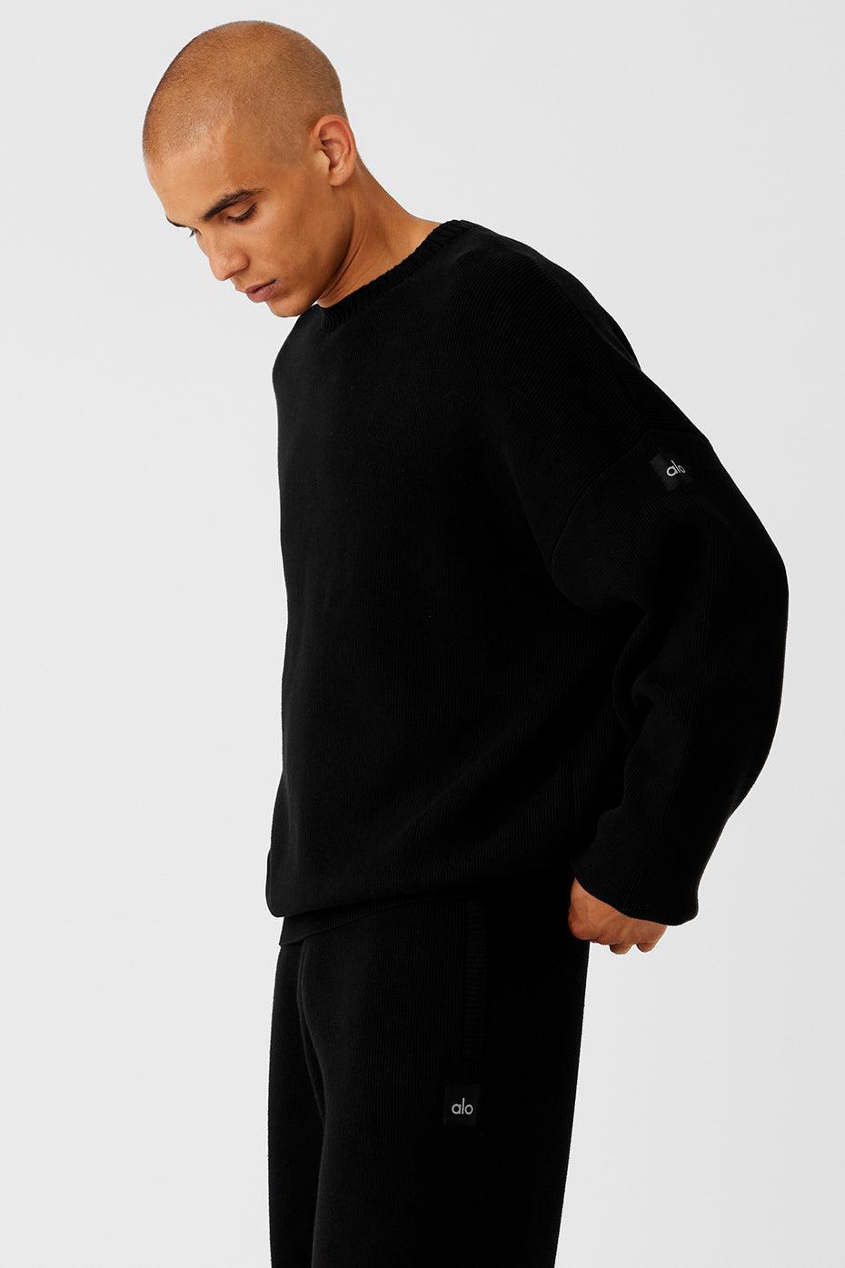 Scholar Crew Neck Sweater - Black Product Image