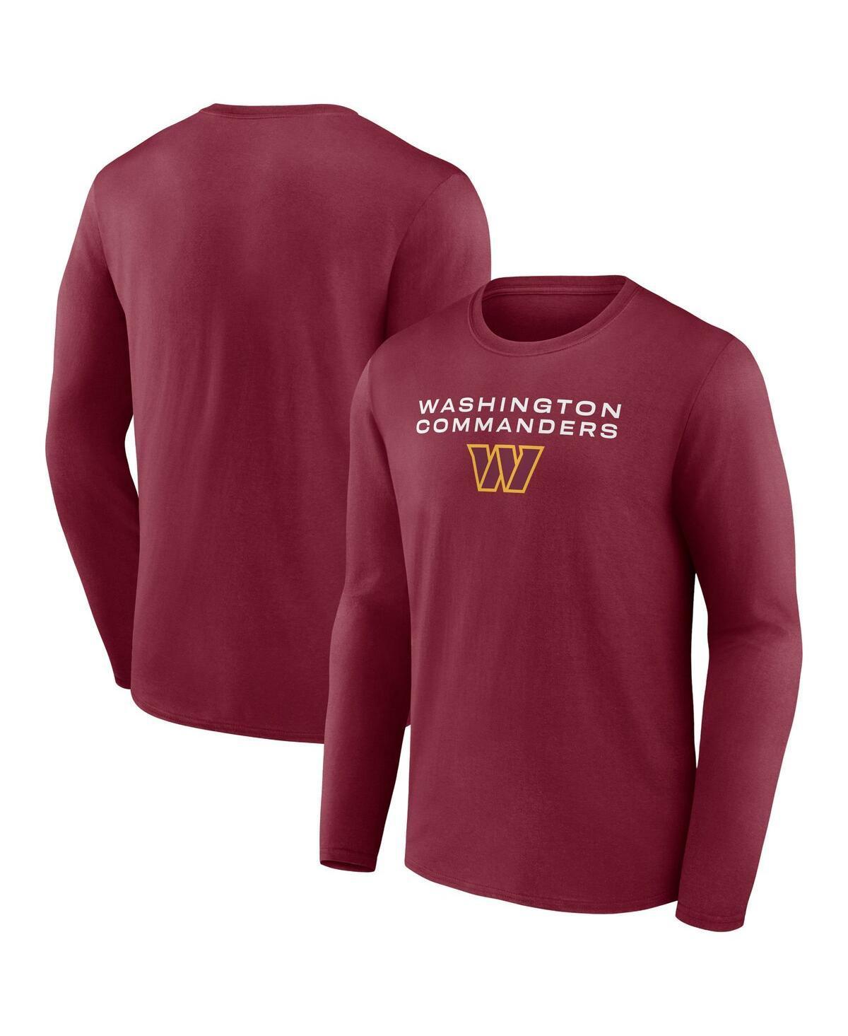 Mens Fanatics Branded Burgundy Washington Commanders Advance to Victory Long Sleeve T-Shirt Product Image