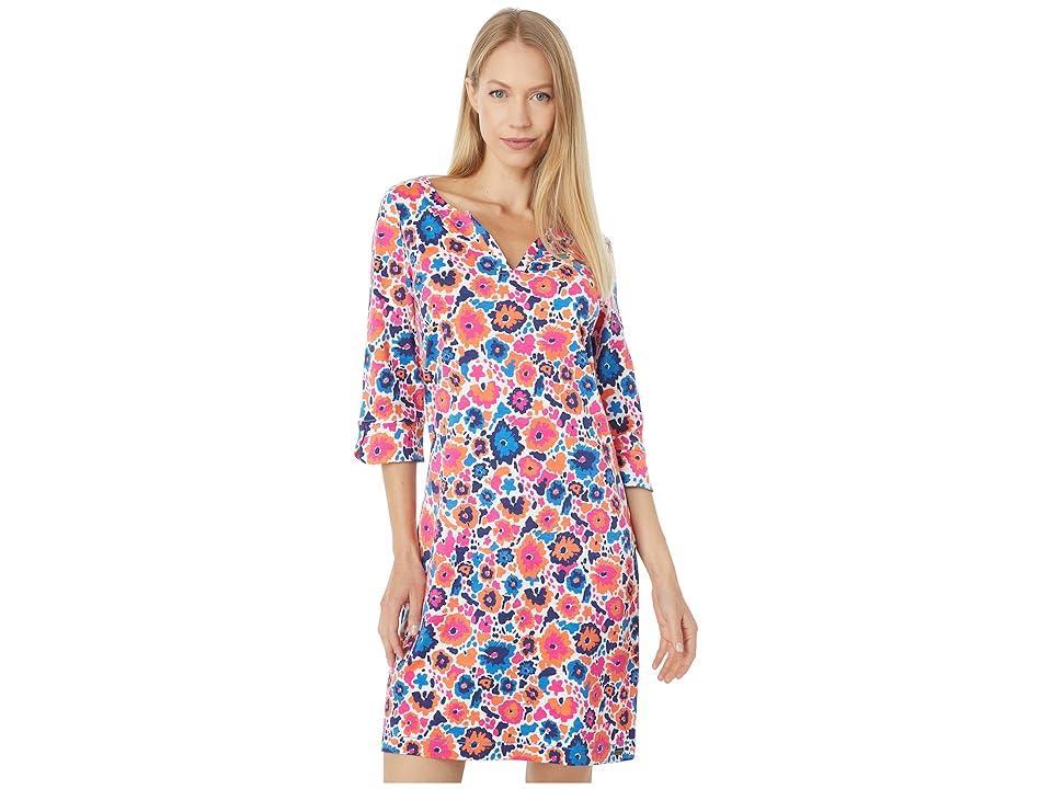 Hatley Lucy Dress - Pop Out Floral (White) Women's Clothing Product Image