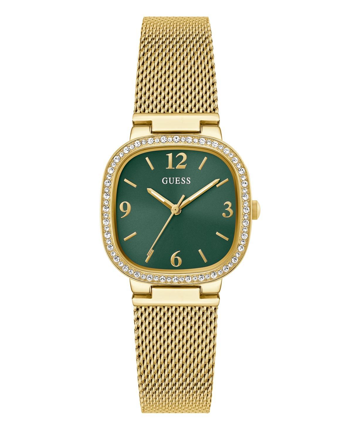 Guess Womens Analog Gold-Tone Stainless Steel and Mesh Watch 32mm Product Image