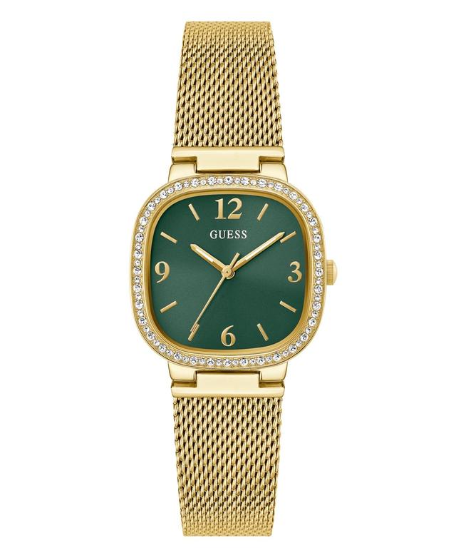 Guess Womens Analog Gold-Tone Stainless Steel and Mesh Watch 32mm Product Image