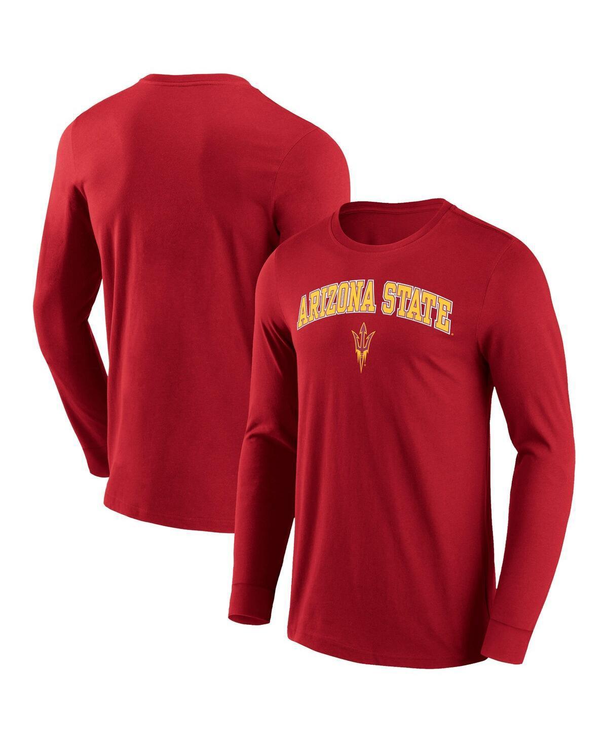 Mens Fanatics Maroon Arizona State Sun Devils Campus 2.0 Long Sleeve T-shirt Product Image