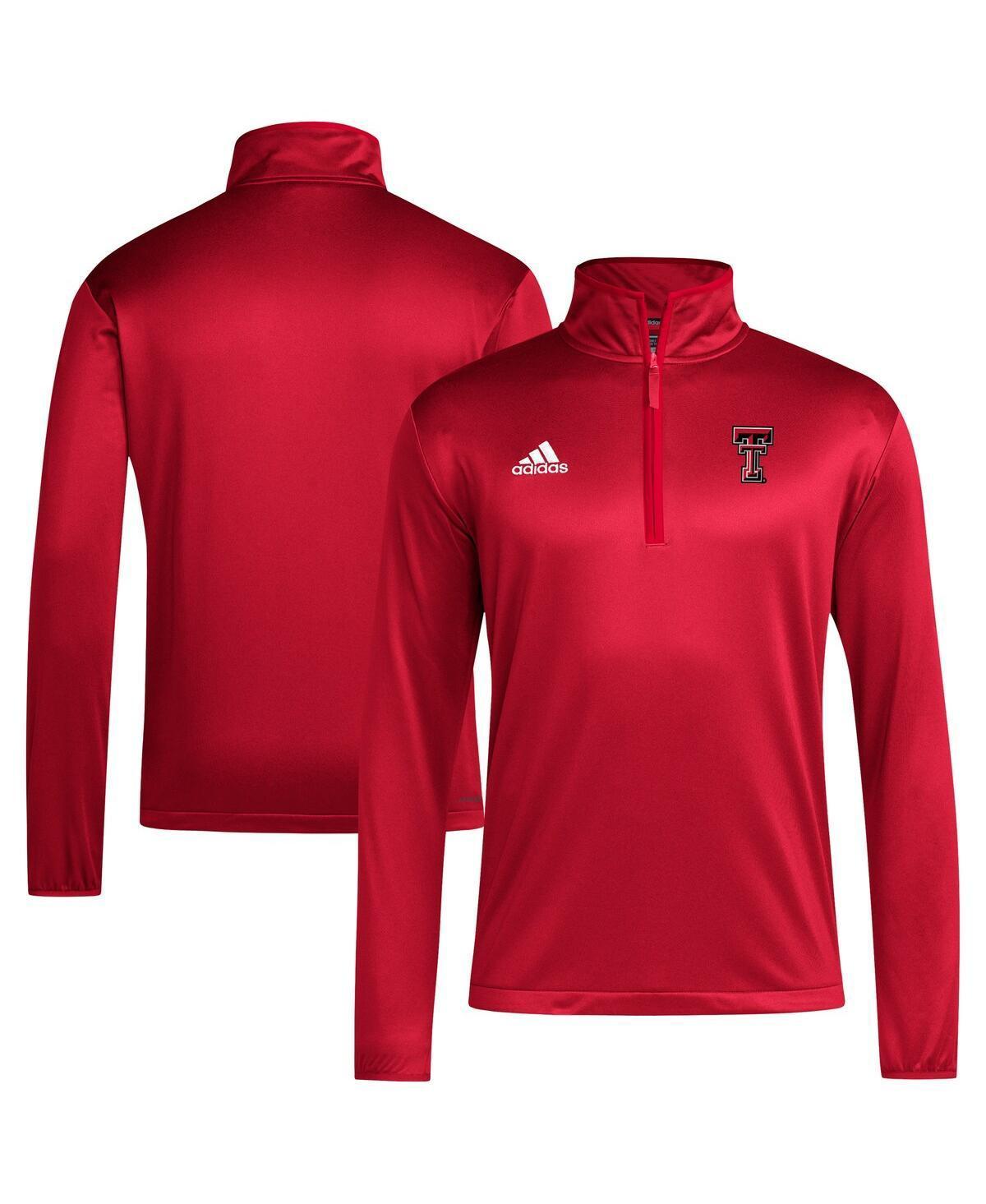 Mens adidas Texas Tech Raiders 2024 Coaches Sidelines AEROREADY Quarter-Zip Jacket Product Image