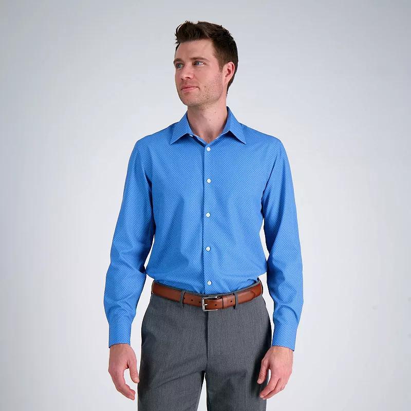 Mens Haggar Smart Wash Slim Fit Wrinkle Free Dress Shirt Product Image