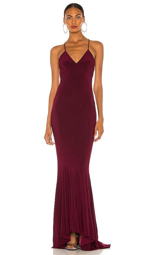 x REVOLVE Low Back Slip Mermaid Fishtail Gown Product Image