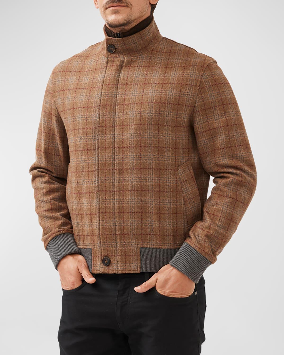 Mens Hampstead Check Bomber Jacket Product Image