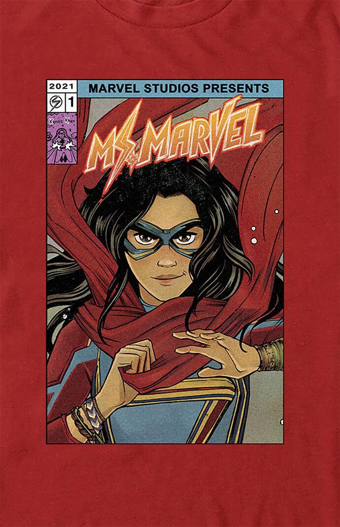 Men's Ms. Marvel Comic Cover T-Shirt Product Image