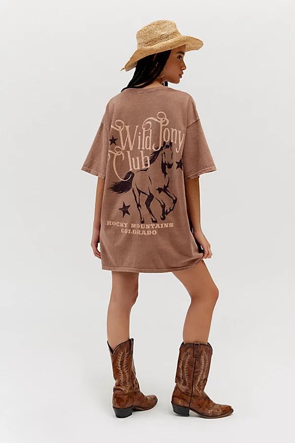 Wild Pony Club T-Shirt Dress Womens at Urban Outfitters Product Image