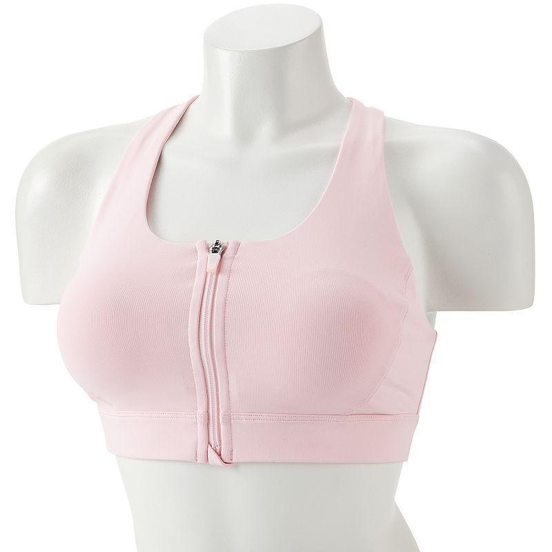 Tek Gear Zip-Front Medium-Impact Sports Bra, Womens Product Image