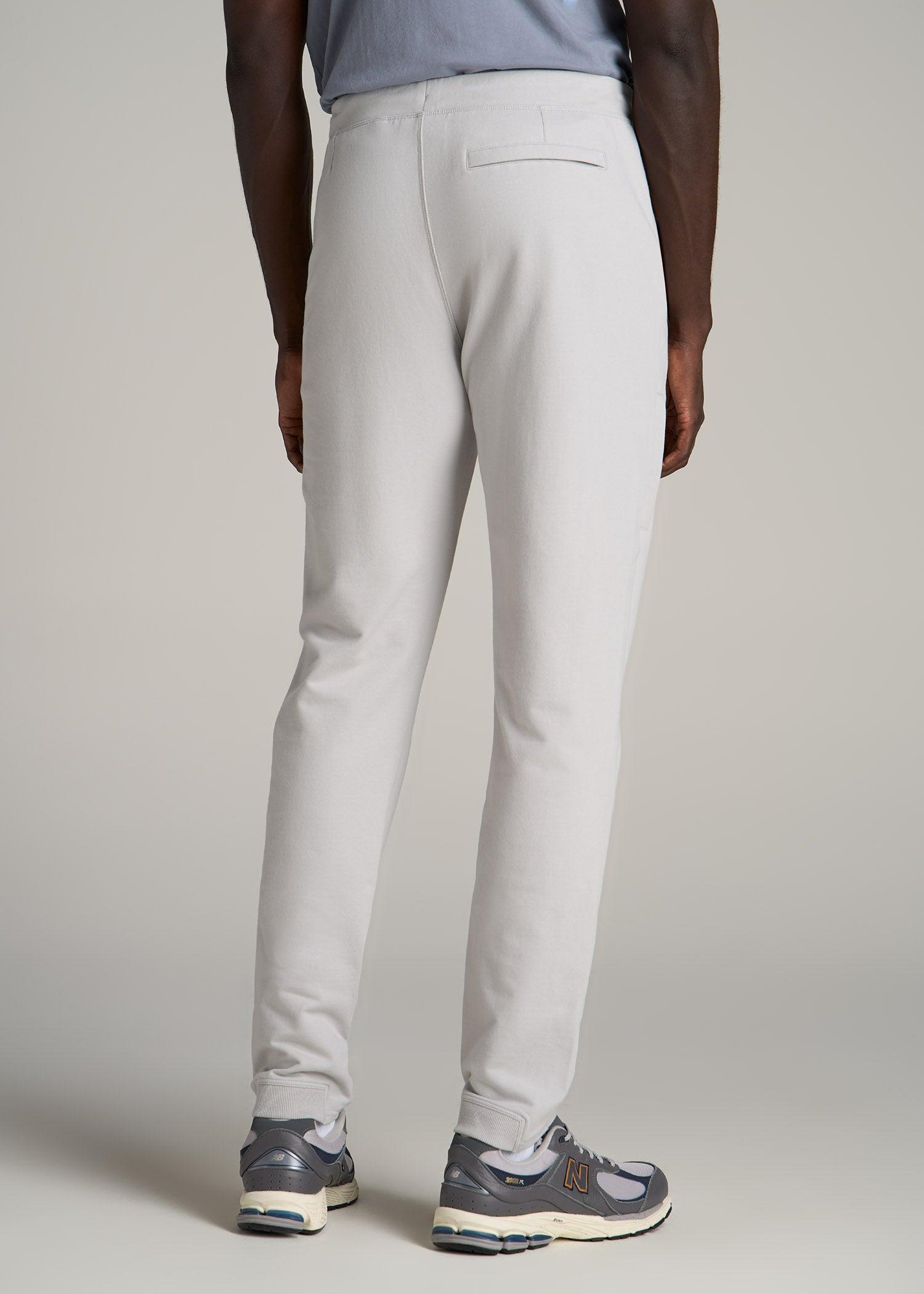 Microsanded French Terry Sweatpants For Tall Men in Light Grey Male Product Image