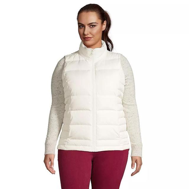 Plus Size Lands End Winter Down Puffer Vest, Womens Product Image