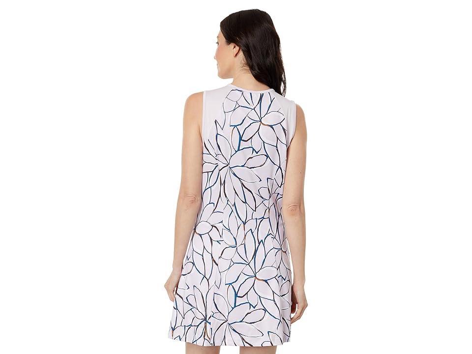 Callaway Linear Floral Sleeveless Dress Nectar) Women's Clothing Product Image