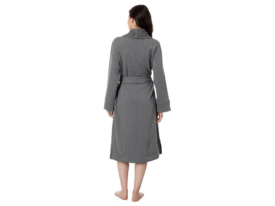 L.L.Bean Dream Fleece Robe (Charcoal Heather) Women's Clothing Product Image