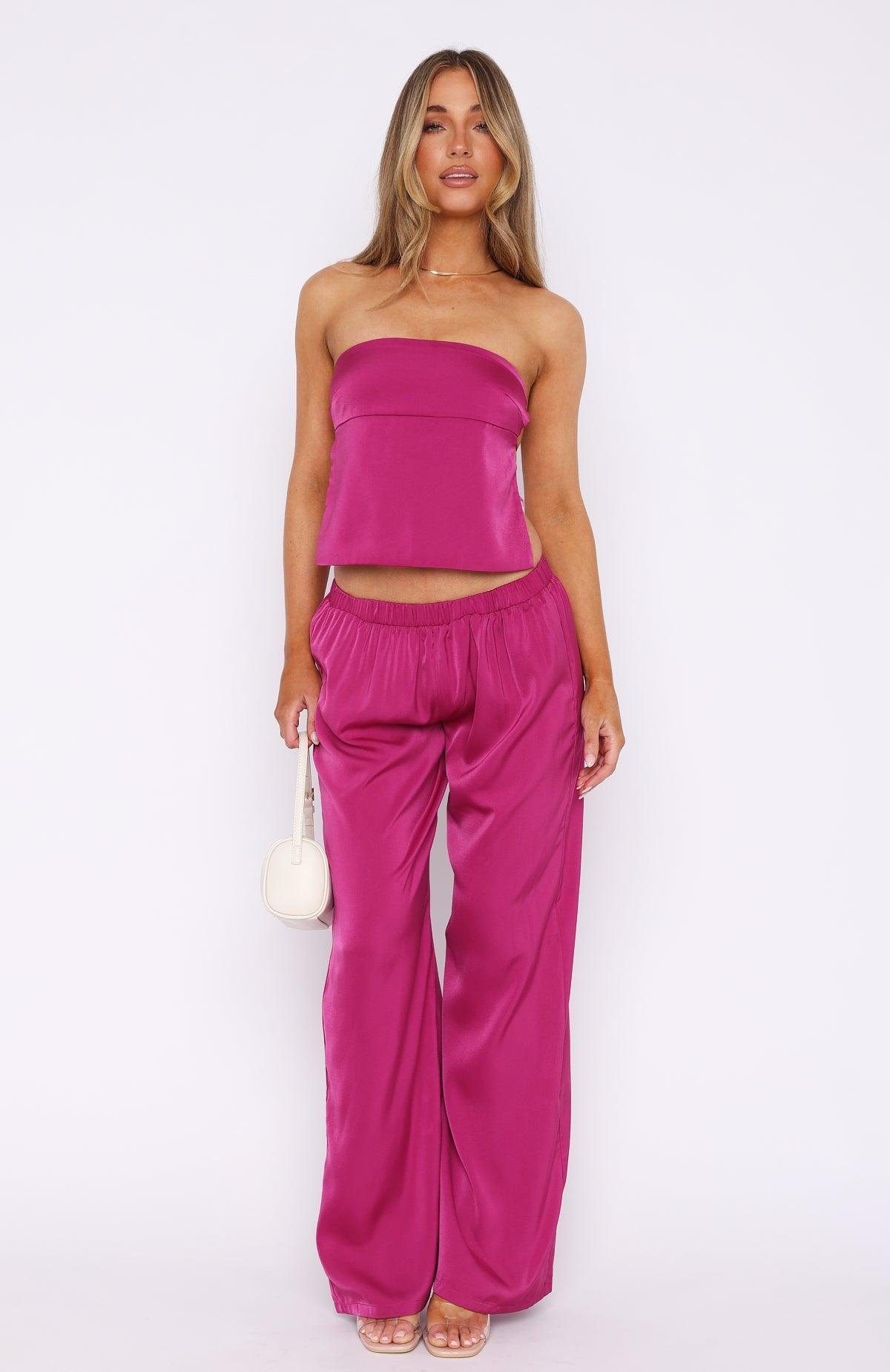 More To Come Pants Magenta Product Image