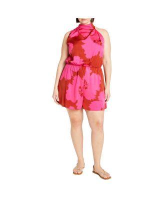 Plus Size Kiana Print Romper Product Image