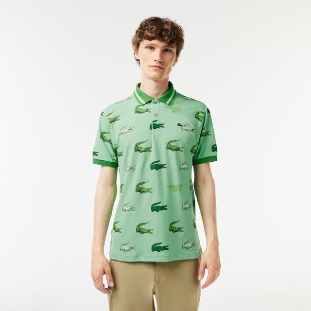 Men’s Croc Print Golf Polo Product Image