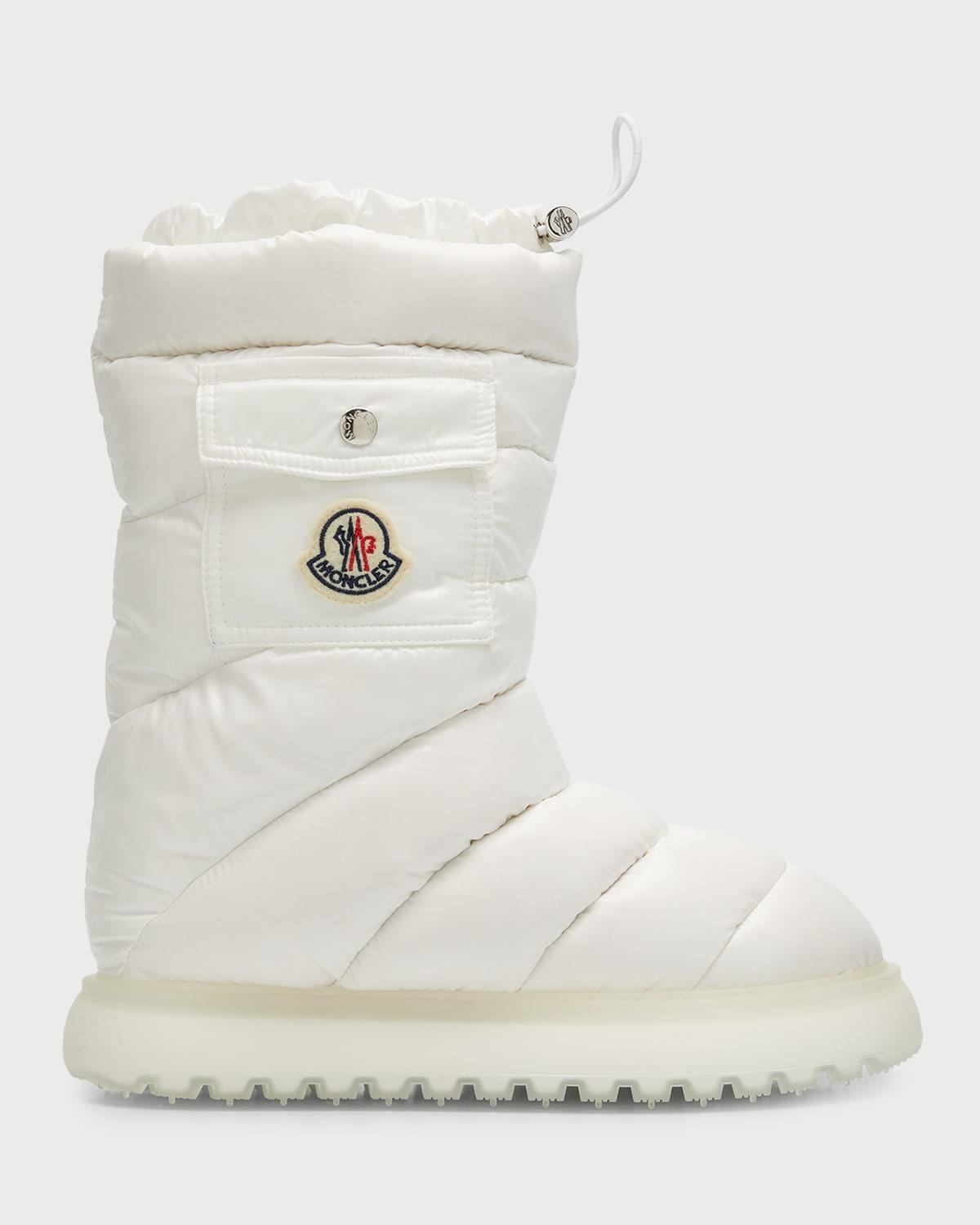 Moncler Womens Gaia Logo Pocket Down Snow Boots Product Image