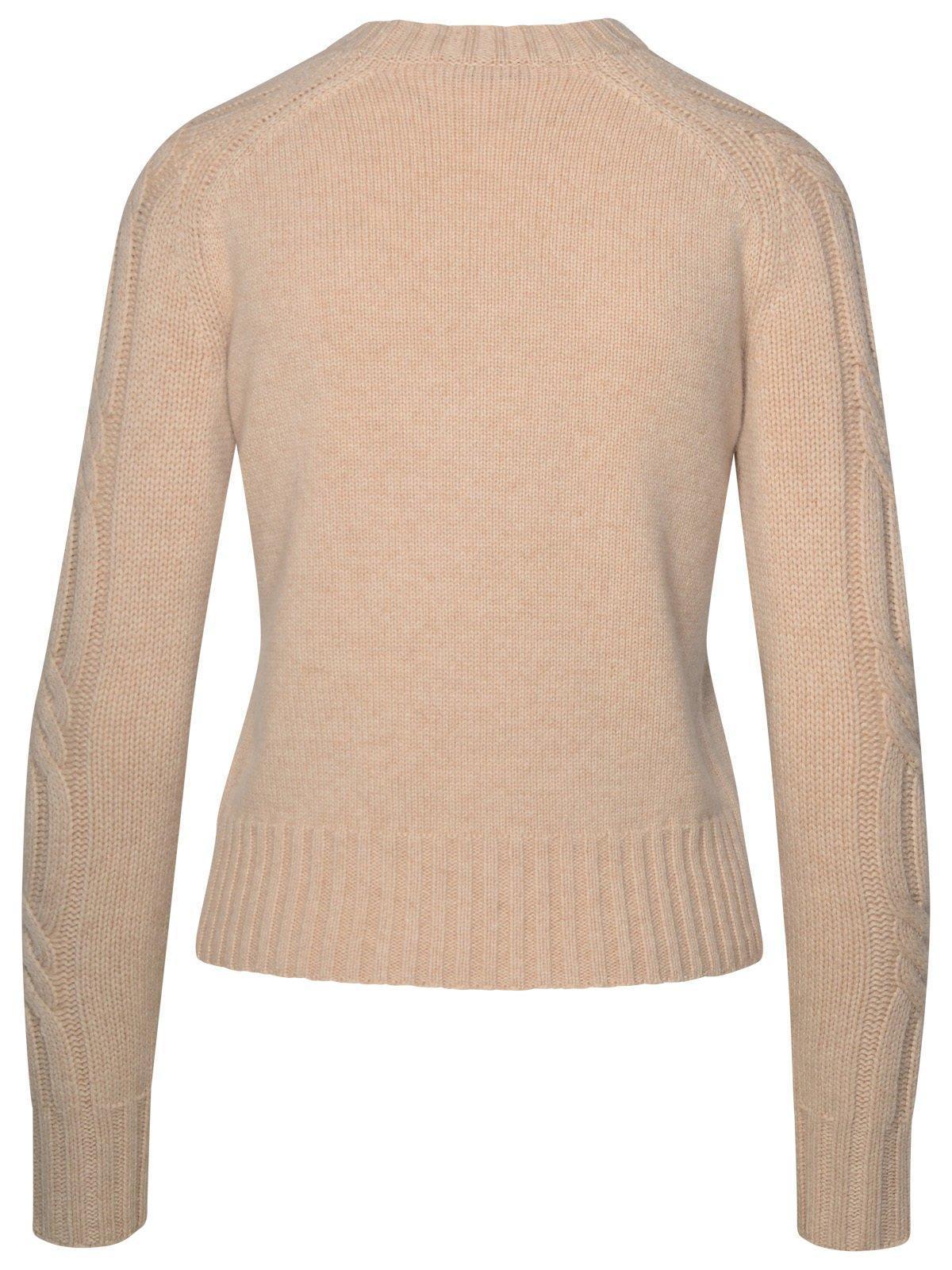 Crewneck Long In Beige Product Image