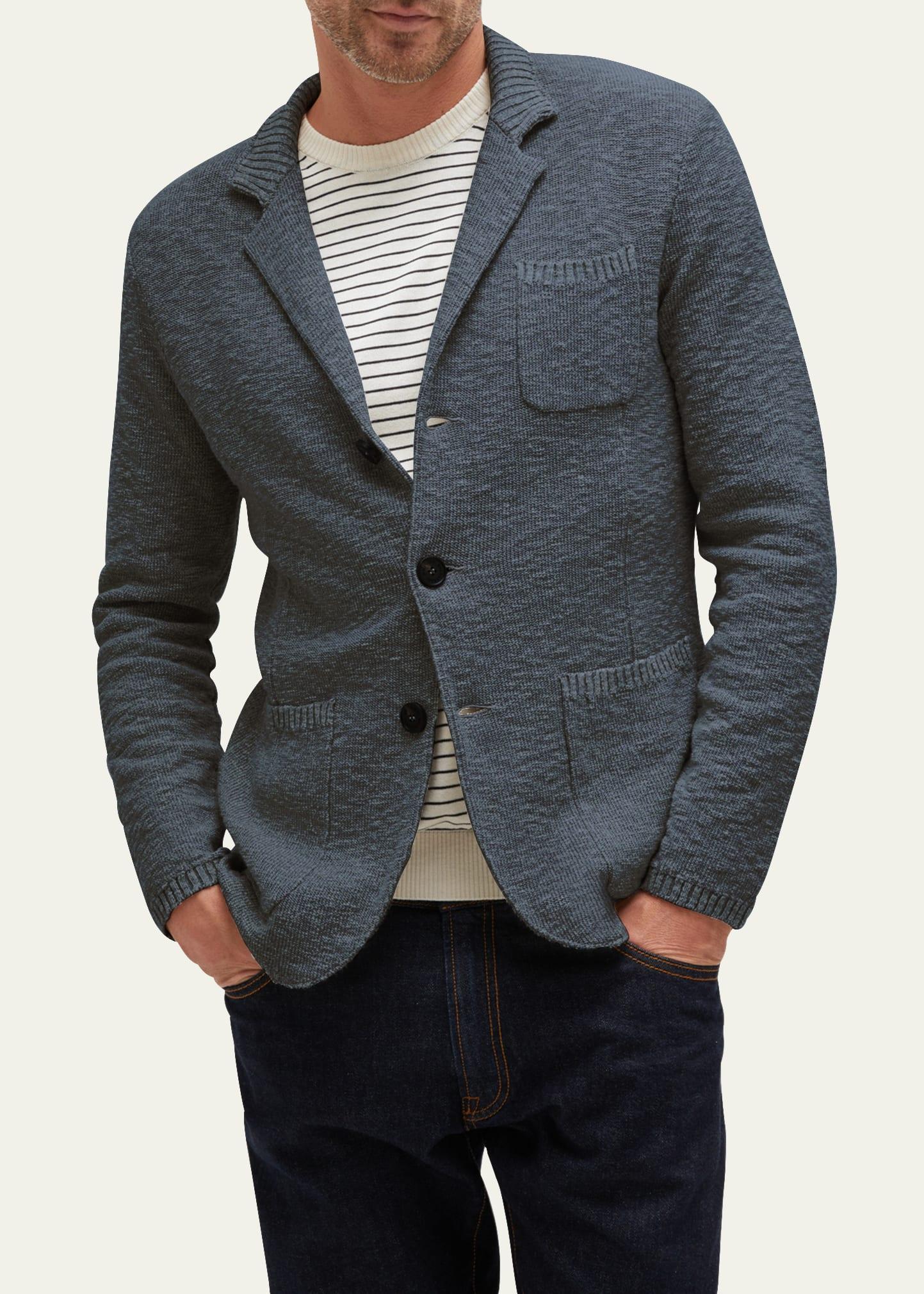 Mens Boucle Sweater Jacket Product Image