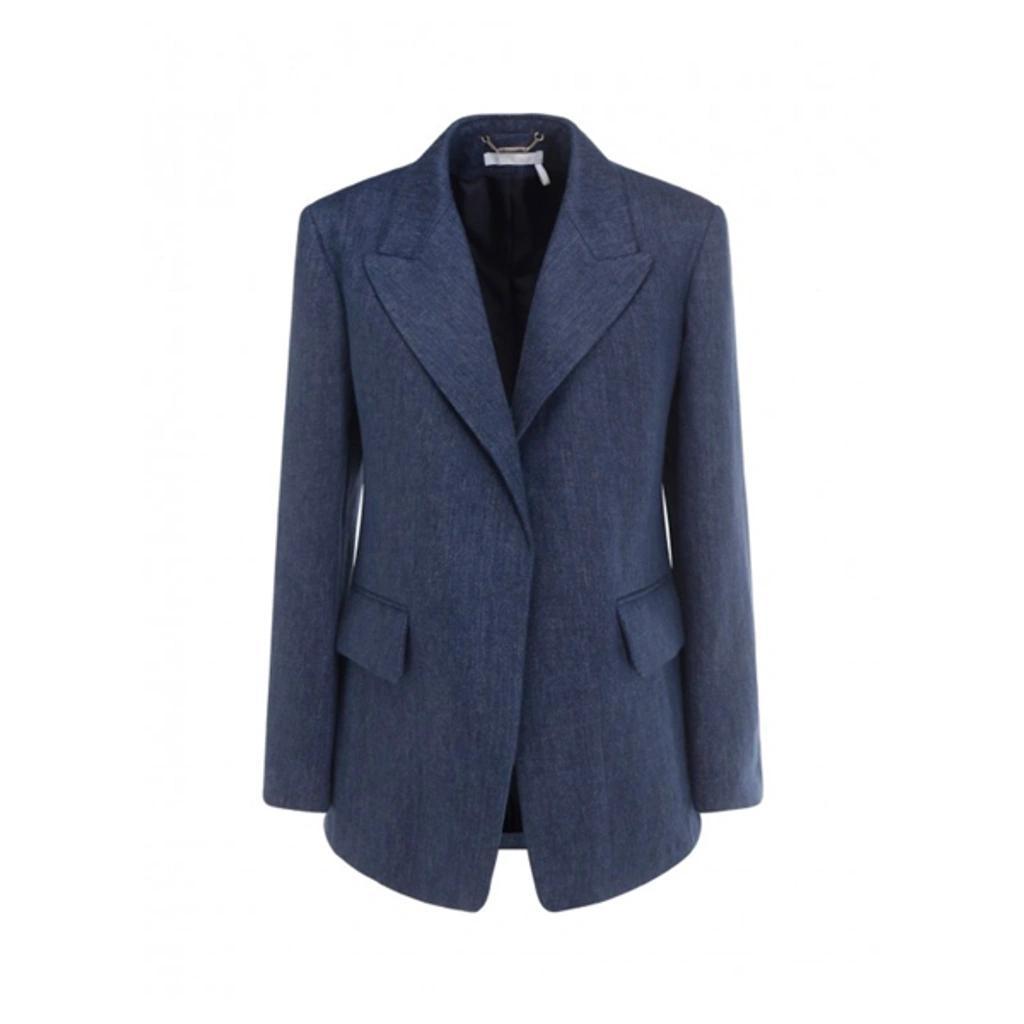 E Tailored Jacket In Blue Product Image